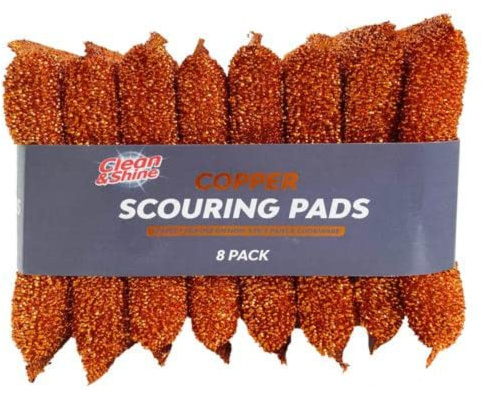 Copper Scourers Reusable Copper Scouring Pads Multipack (16)