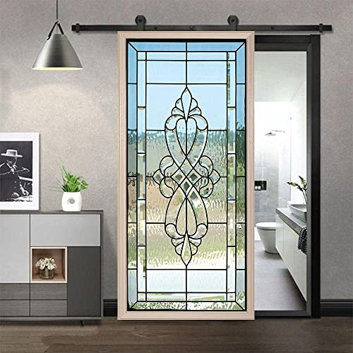 3D Türtapete Selbstklebend 90 X 200 Cm Kreative Glastür Diy Wandbild Pvc Wasserdicht Pvc Türtattoos Türposter Türaufkleber Fototapete Türfolie Für Tür,Wohnzimmer,Schlafzimmer,Küche Toilette