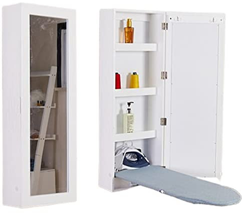 Ein bügelbrett. bügelbrett schrank bügelbrett für den schrank bügelbrett wandmontage bügelbrett tisch Mit Schminkspiegel und Schließfach zur einfachen Aufbewahrung, einfach zu verkleinern ( Color : Wa