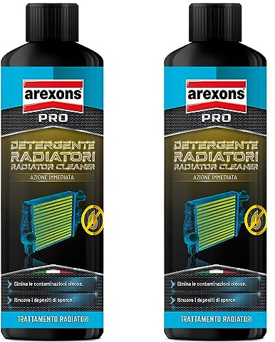 Generico 3508 DETERGENTE per RADIATORI. RIMUOVE I RESIDUI E Le CONTAMINAZIONI OLEOSE dal Circuito di Raffreddamento del Motore. Confezione : Kit PROMOZIONE 2 Pezzi X 500 ML