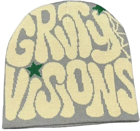 Kashyke Minus Two Beanie Minustwo Y2k Berretto lavorato a maglia per uomo e donna Web Soft Slouchy Knitted Hat Winter Cap Outdoor