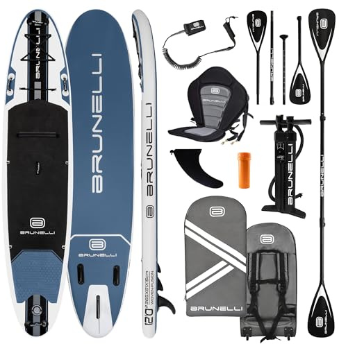 BRUNELLI 12.0 Woven X Fusion Double Layer SUP Board Stand Up Paddle Komplettset 365cm