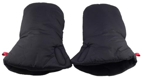 Guanti per passeggino, scaldamani, guanti per passeggino, in pile extra spesso, per passeggini, guanti da golf impermeabili, antivento, per passeggino, carrozzina
