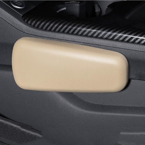 MHOZLHY Auto Konsole Kniepolster für Benz E Class (4door) W210 1996-2002,PU Leder Auto Armlehne Kissen Bein Ellbogenstütze Pad Small Pillow Kniepolster Auto Innenzubehör,A-Beige1 pcs