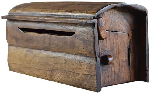 YCXJB Wandbriefkasten fürs Haus, Briefkästen für Draußen, Briefkasten Vintage, für Gewerbliche, Ländliche Wohnhäuser, Dekorativ, 37 x 14 x 18 cm