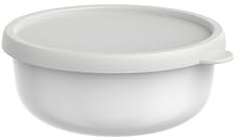 Mepal - Récipient pour micro-ondes Lumina - Boîte hermétique alimentaire avec couvercle pour frigo, congélateur, four vapeur, micro-ondes et lave-vaisselle - Bol de service - 750 ml - White