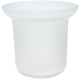 MAGICLULU Toilettenbürstenhalter Aus Frostglas 11X11X10Cm Für Haushalt Und Bad Mit Stabiler Basis Für Saubere Und Ordentliche Wc-Bürstenaufbewahrung