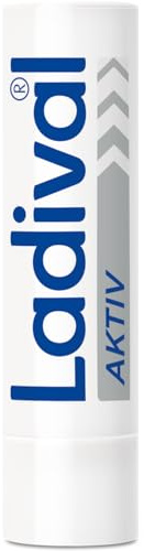 Ladival Aktiv UV-Schutzstift Lippen LSF 50+ mit Jojoba-Öl, 4,8g | Wasserfester Lippenschutz LSF 50+, Jojoba-Öl, für Sport & Outdoor, dermatologisch getestet, ohne Parfüm & Mikroplastik