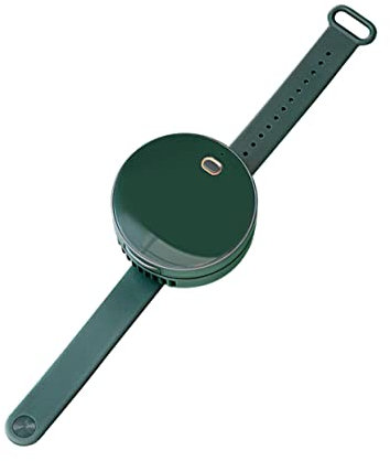 Cabilock 1 Pc tifoso dell'orologio culla raffreddamento Freddo ventola a clip ricaricabile elettrico orologio ventilatore USB orologio ventilatore portatile Componente elettronico Green