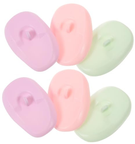 minkissy 3pairs Reusable Ear Covers for Hair Dyeing Protect Ears during Showering Salon Treatment Soft Silicone Caps for Unisex Hair Coloring