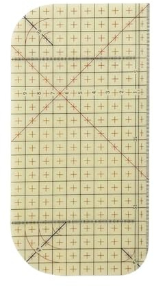 Biglumin Righello da Stiro Resistente al Calore 10x20 cm Righello da Stiro a Caldo Universale,Resistente al Calore Per Cucito Fai Da Te Measuring Specializzato per Stirare, Stirare su,Orlare
