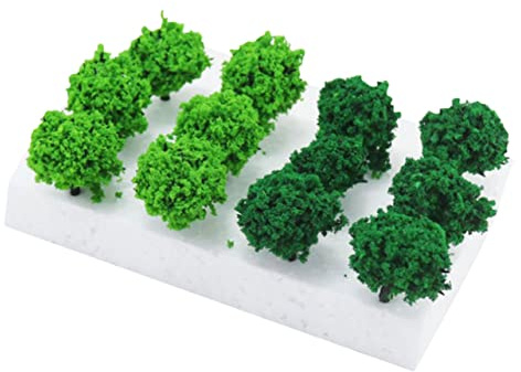 Lurrose Modelo De Árbol De Paisaje Arbustos De Plástico Miniatura Vegetación Decorativa para Mesa De Maqueta Arbustos De Simulación DIY para Decoración De Paisaje