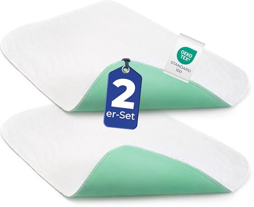 Dreamzie - Traverse Letto Anziani, Neonato, Bambini 70x100 - Assorbente e Impermeabile - Set di 2 Traversine Lavabile per Incontinenza