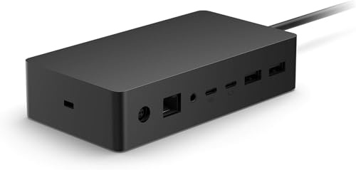 Microsoft Surface Dockingstation A1917 (Dock 2) inkl. 199W Netzteil – kompatibel mit Surface Pro 7/8 / 9, Surface Laptop, Surface Go, Surface Book – Original Microsoft Dock