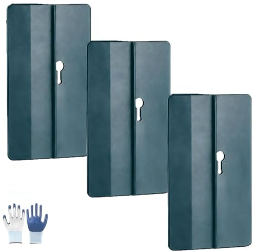 3Pcs Heavy Duty Drywall Fitting Tool, One-Person Drywall Holder for Ceiling & Wall Installation, Labor-Saving Board Support Tool, Quick Woodworking Tools for Sheetrock & Gypsum Panels (Blue)