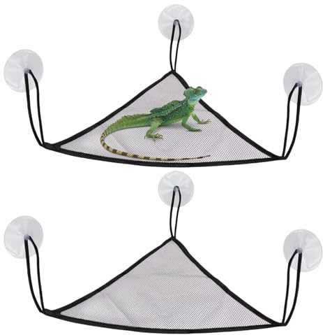 Schlangenhängematte - 2 Stück Verstellbare Reptilienseilbett - Kinderbett | Für Haustier Kleintiere, Iguana, Aquolotle, Gekons für den Hausgebrauch und