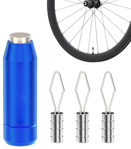 Attrezzo per raggi per bicicletta – Costruzione in fibra di carbonio, design portatile leggero, funzione chiave versatile, kit di riparazione compatto | Per la regolazione dei cerchioni, manutenzione