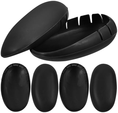 GRADENEVE Orejas para Peluquería 3 Pares Negros de Silicona, Tapones Impermeables para Teñir el Cabello y Cuidado en Ducha, Cubre Oídos Cómodos y Reutilizables para Salón y Uso Doméstico