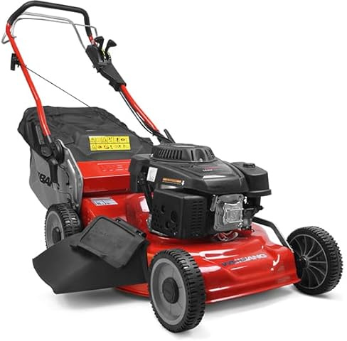 WEIBANG Cortacésped a Gasolina WB 537SLC V, Motor Loncin 196 CC, Corte 53 cm, Tracción Variable, Función 3 en 1, Saco 70 l