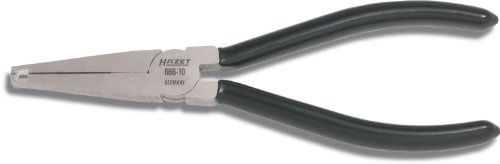 HAZET Zange, für Radschraubenkappen 666-10, Spezialstahl, Länge 160 mm | Spezialstahl, hochglanzverchromt, Griff tauchbeschichtet, Länge 160 mm, 126 g, Länge: 160 mm, An z.B. AUDI , VW , OPEL