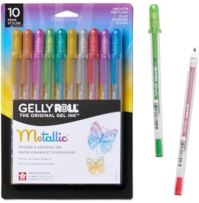 SAKURA Gelly Roll Metallic Gel Pen 10-Pack (57370)