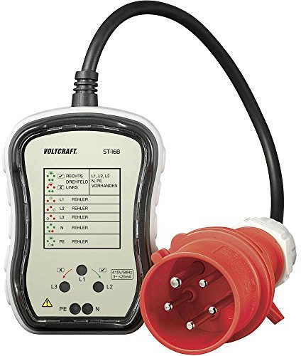 VOLTCRAFT ST-32B Steckdosentester Optisch