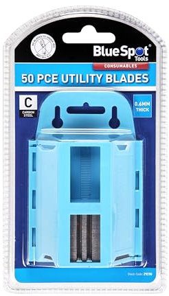 Blue Spot Tools 29190 Utility Blade Set in Dispenser (50 Pieces)