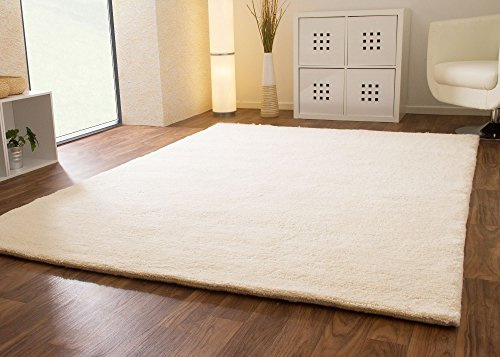 Steffensmeier Berber Teppich Nador | 100% Schurwolle | Handgeknüpft | 15/15 Double | Uni, Größe: 120x180 cm