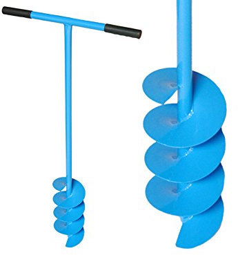 Bohrschnecke Erdlochausheber Erdbohrer Pfostenbohrer Bohrer Bohrgerät - Ø 15 cm