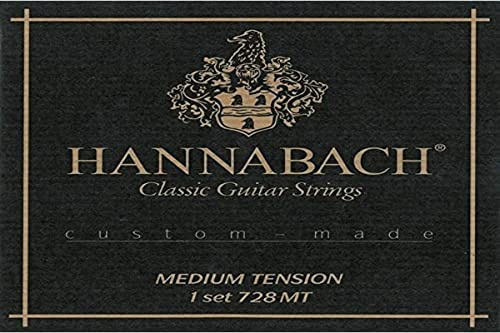 Hannabach Klassikgitarrensaiten Serie 728 Medium Tension Custom Made - Satz mit Carbon-Diskant - 728MTC