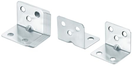 sourcing map 10Stk. 37 x 29 x 29 mm L-förmige Metall-Eckstreben-Winkelhalterung | L-förmige