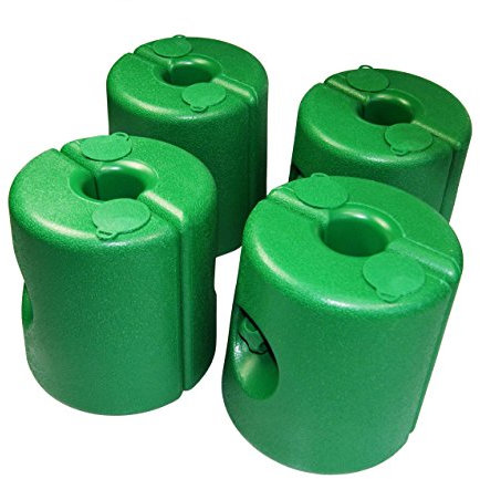 Pavillon Standfuß / 4 teiliges Set/Grün/Gewicht Standfuss Standfüße Standsicherung Fuß Fuss Gewichte Halterung Festzelt Bierzelt