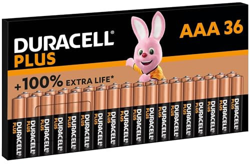 DURACELL Plus AAA-Batterien (36er-Pack) – Alkaline-Batterien 1,5 V