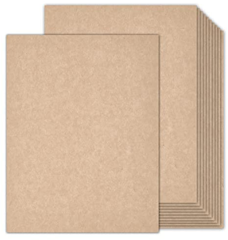 Goefun 90lb 100 Sheets Parchment Cardstock 8.5 x 11 Textured Printer Paper
