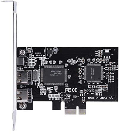 FireWire Video Capture PCIE-Karte für Desktop-Tower-PC, 2,5 Gbit/s 1394a IEEE 1394 Controller PCI Express-Karte mit Firewire-Kabel
