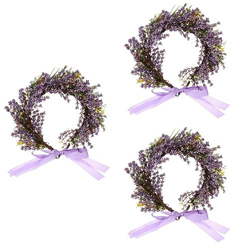 3pcs Krone Kranz Stoff Stirnband Braut Scrunchies für Mädchen Kopf Kranz Hochzeit Blumenkranz Braut Kopf Girlande Hochzeit Tuch Perücke Reise Haar