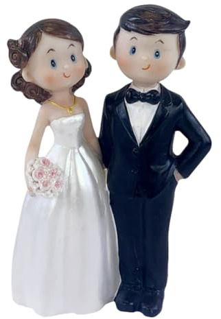 NTEVXZ Hochzeitspaar, Hochzeitstorte Torte Topper, Kuchen Figur Dekoration, Hochzeitsgeschenke für Brautpaar