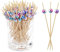 100 Fingerfood Spieße Holzspieße Cocktailspieße Spiesse Für Snacks, Obstspieße Kinder, Partyspieße Schaschlikspieße Holz, Zahnstocher Deko Piekser