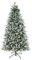 Árbol de Navidad Artificial de 180CM en PE & PVC, 1000 Puntas de Ramas, Nevado, Montaje Fácil, Bisagras de Metal & Base Plegable, Árbol de Navidad para Oficina, Tienda, Fiesta, Decoración Navideña