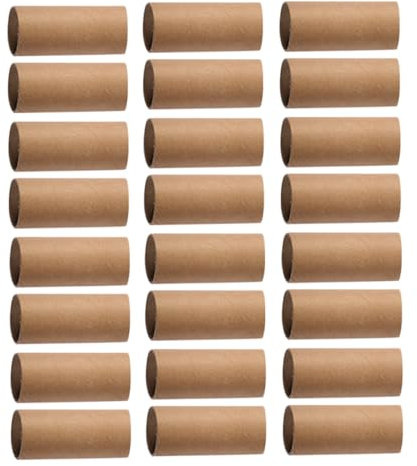 BELLIFFY 30stücke Teiliges Naturfarbene Bastelpapierrollen Aus Robustem Papierboard DIY-papprollen Für Kindergarten Schule Und Kreative Kinderkunst Gerissfest Und Recycelbar Zum Malen