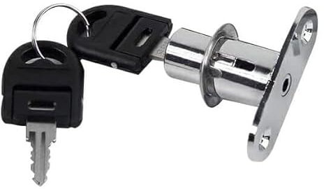 Cilindro di serratura for mobili, serratura a barilotto, 2 pezzi utili serrature a cilindro a camma 23/32 mm chiavistello for porta con linguetta, scrocco for armadio in legno, porta scorrevole con ch