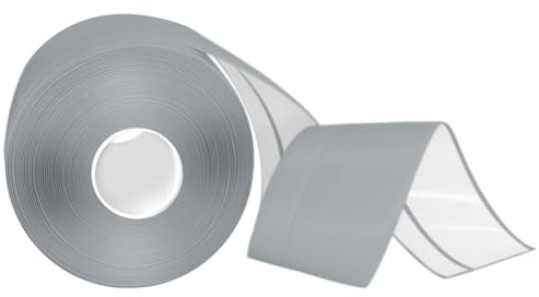 Weichsockelleiste Selbstklebend, 50x20mm 18M PVC Sockelleiste Selbstklebende, Sockelleisten küchenabschlussleiste für Küche und Badezimmer Grau