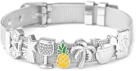 Sopodbacker Punk Class Boho Armband Armreif Schmuck Herren Frauen Bracelets Bracelet Jewellery Verstellbares Mesh-Armband Füße Kokosnussbaum Perlen Hochzeitsarmband Frauen Männer 007
