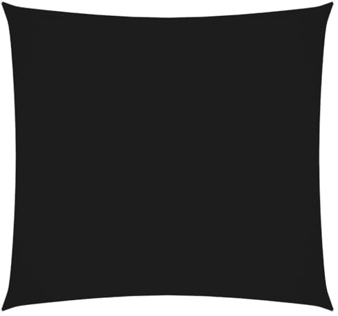 JHQHSM Vela Parasole, Copertura Privacy Balcone Tenda da Sole per Esterno Tenda a Vela ombreggiante Adatto per Posti auto coperti Piscine Giardini Balconi in Tela Oxford Quadrata 5x5 m Nera