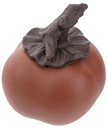 ABOOFAN Handgemachte Porzellan Persimmon Tee Haustier Statue Elegante Tischplatte Schmuck Reiche Symbolik