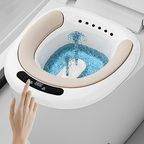 KHYTEBV 2023 NEU Elektrisches Sitzbad für Hämorrhoiden Tragbare Sitzbäder Wanne für Toilettensitz Postpartum-Pflegeset für Männer und Frauen Sitzbad Postpartum