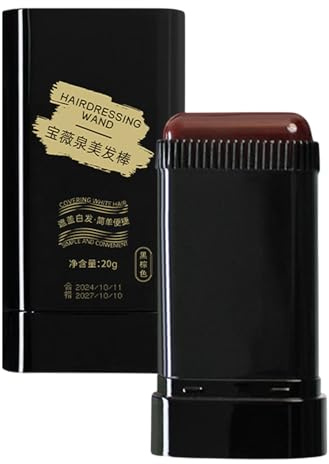 Colore temporaneo dei capelli - Pettine tintura per lui, copertura radice, spazzola temporanea per capelli | spazzola per copertura radice grigia istantanea professionale 20g, S