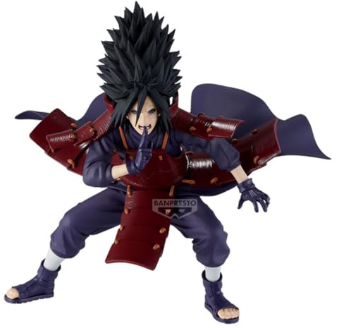 Banpresto Actionfigur Madara Uchiha Naruto Shippuden, Vibration Stars, 17 cm, BP29732P, Mehrfarbig, Sammlerfigur, optimal für Anime-Fans