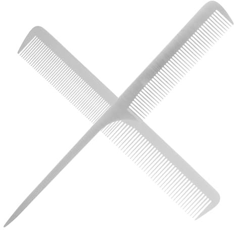 Ipetboom 2pezzi Pettine in Acciaio Inossidabile Di Pettini Per Styling Dei Strumenti Per Parrucchieri Pettini Per Cotonare Adatti Per Di e Personale