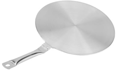 Didiseaon Induction Plate Adapter Induction Cooktop Thermal Guide Plate Stainless Steel Heat Converter Disk for Gas Electric Cookers